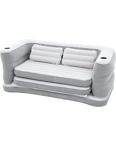 Şişmə divan Bestway 75063, boz, 200x160x64 sm