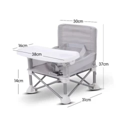 Стульчик для кормления UM001000993 37х31х30 см, серый Стульчик для кормления UM001000993 37х31х30 см, серый