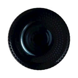 Тарелка Luminarc Pampille Noir Supitaldrik, 20 см, стекло, черная