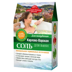 Cоль для ванны Фитокосметик Мировые Рецепты Красоты Карлово-Варская для Похудения 500 г Cоль для ванны Фитокосметик Мировые Рецепты Красоты Карлово-Варская для Похудения 500 г