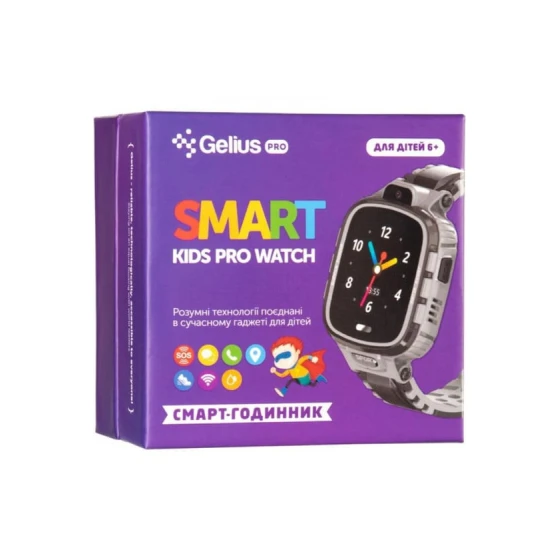 Умные часы для детей Gelius Pro GPS Tracker GP-PK001 PRO KID черный/серебристый