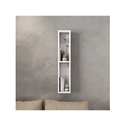 Настенная полка Art Mebel 194, ламинат, 90х18х15 см, белая Настенная полка Art Mebel 194, ламинат, 90х18х15 см, белая