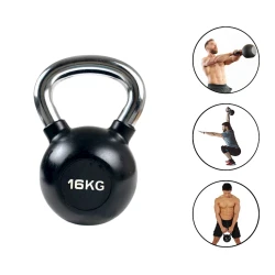 Çəki daşı TA Sport 3789, qara, dəmir/PVC, 16 kq