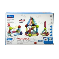 Магнитный конструктор Jiazhi Toys Variable Magnetic Rod, 28 предметов, 3+ года Магнитный конструктор Jiazhi Toys Variable Magnetic Rod, 28 предметов, 3+ года