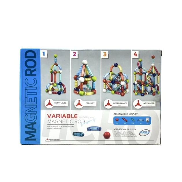 Maqnit konstruktor Jiazhi Toys Variable Magnetic Rod, 28 əşya, 3+ yaş