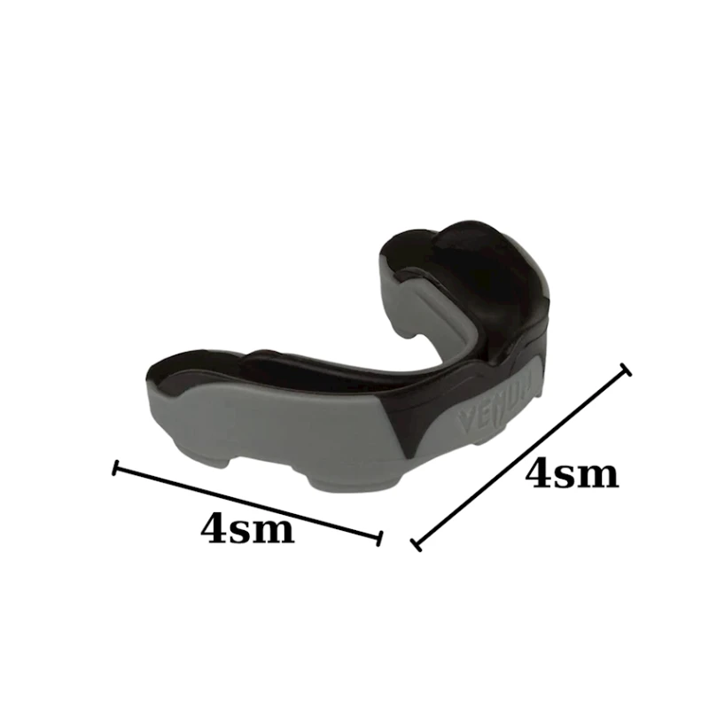 Боксерская капа Venum 1472 одночелюстная, силикон, черная/белая, 4x4 см Боксерская капа Venum 1472 одночелюстная, силикон, черная/белая, 4x4 см