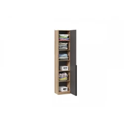 Шкаф Art Mebel 29, ламинат, коричневый/серый, 210x50x45 см