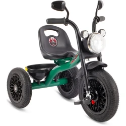 Детский трехколесный велосипед 001-1, черный, зеленый Детский трехколесный велосипед 001-1, черный, зеленый