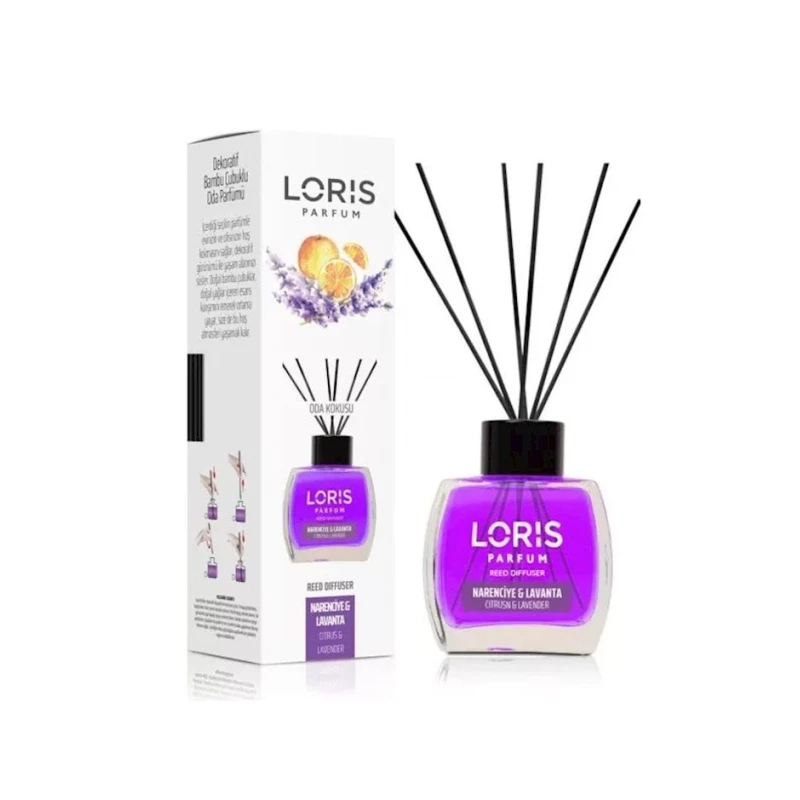 Ароматический диффузор Loris Parfum Citrus & Lavender, 120 мл, фиолетовый