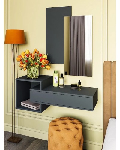 Konsol Art Mebel 42, laminat, 120x95x35 sm, antrasit