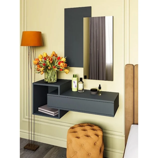 Консоль Art Mebel 42, ламинат, 120x95x35 см, антрацит