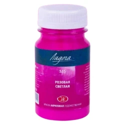 Акриловая краска Ладога 334, Розовый светлый, 100 мл