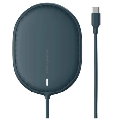 Беспроводное зарядное устройство Baseus Light Magnetic Wireless Charger 15 W, Blue