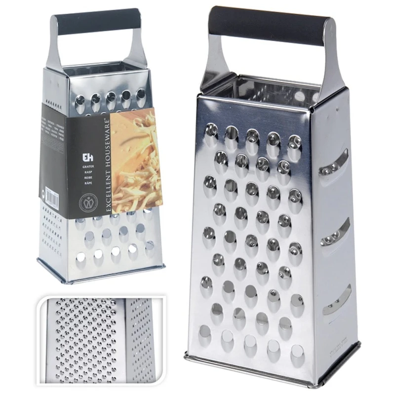 Paslanmayan polad sürtgəci Neoferr qara rezin tutacaq ilə 10x8x24 sm, gümüşü Paslanmayan polad sürtgəci Neoferr qara rezin tutacaq ilə 10x8x24 sm, gümüşü