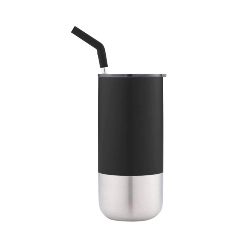 Termo fincan GRTH003, metal, gümüşü/qara, 540 ml