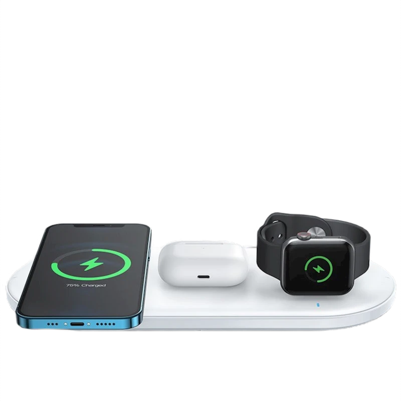 Беспроводное зарядное устройство Joyroom 3in1 Qi 20W White Беспроводное зарядное устройство Joyroom 3in1 Qi 20W White