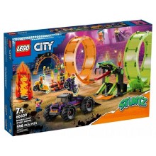 Konstruktor LEGO City Stuntz Double Loop Stunt Arena 60339, 7+ yaş, 598 hissə