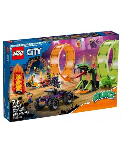Konstruktor LEGO City Stuntz Double Loop Stunt Arena 60339, 7+ yaş, 598 hissə