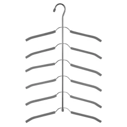 Многоярусная вешалка, серый, металл, 36x56 см