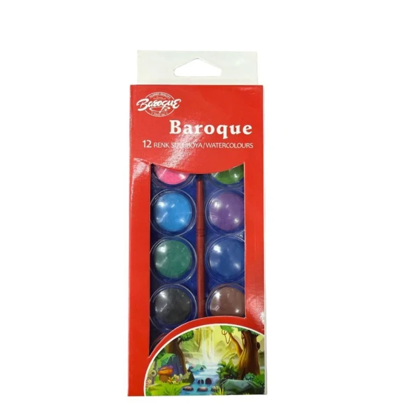 Набор акварельных красок Baroque, 12 цветов Набор акварельных красок Baroque, 12 цветов