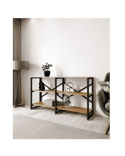 Stellaj 3563_LoftBruno3LongVotan, 134x34.4x75 sm, LDSP, qəhvəyi