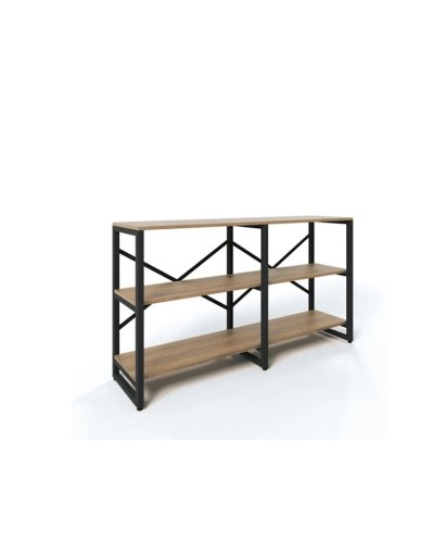 Stellaj 3563_LoftBruno3LongVotan, 134x34.4x75 sm, LDSP, qəhvəyi