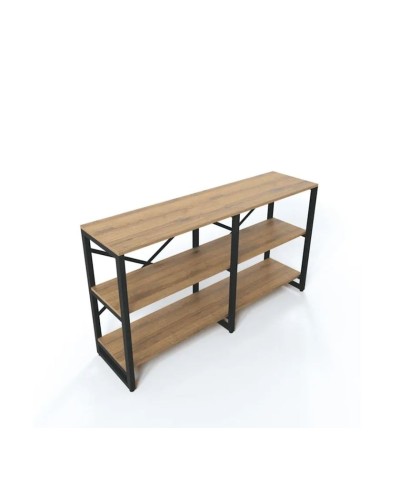 Stellaj 3563_LoftBruno3LongVotan, 134x34.4x75 sm, LDSP, qəhvəyi