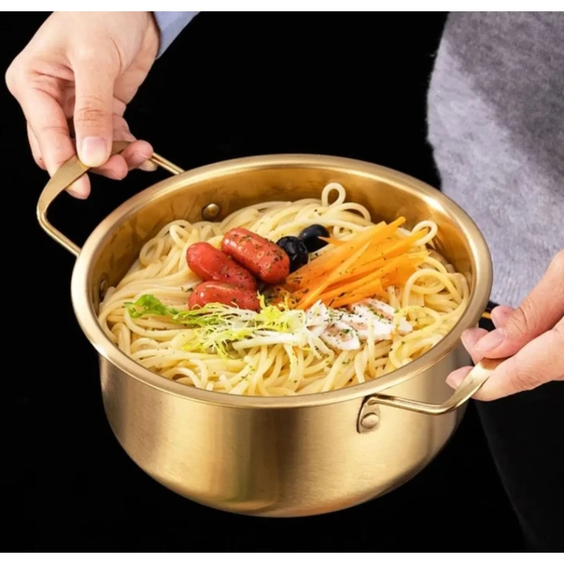 Qazan dəsti 8991000001095, paslanmayan metal, qızılı, 18/20/22 sm, 3 əd