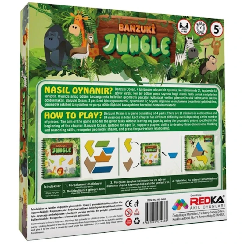 Настольная игра Redka Banzuki Jungle, 5+ лет