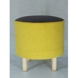 Пуфик 101, желтый, 40x35x35 см