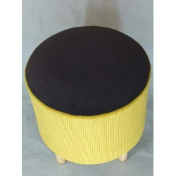 Пуфик 101, желтый, 40x35x35 см
