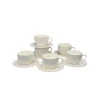 Набор чашек nh_33bbxz, керамика, белый, 6 чашек/6 блюдец