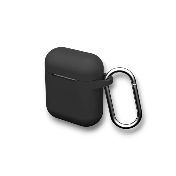 Мягкий силиконовый чехол для наушников, черный