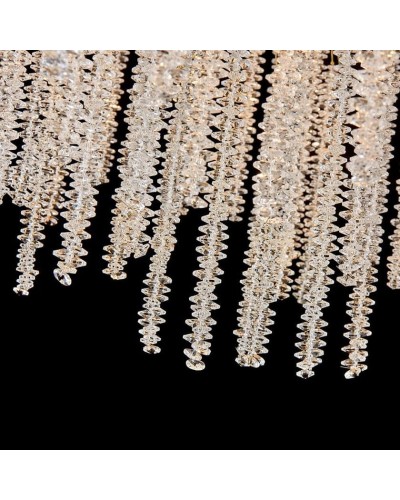 Asma çilçıraq Şəms Aydınlatma 85032-600, 8xE14, qızılı/şəffaf kristal, 60x45 sm - 33001--600 GD