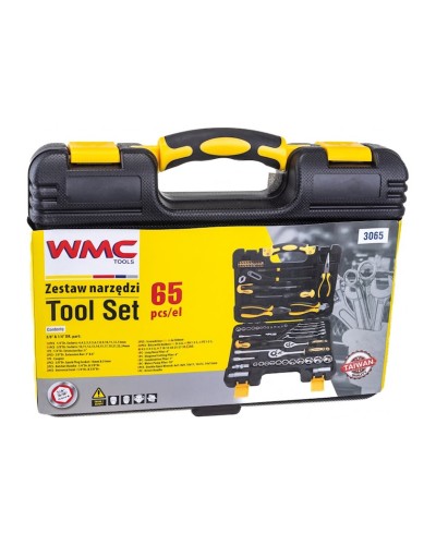 Alət dəsti WMC Tools 3065 qara/sarı, 65 əd