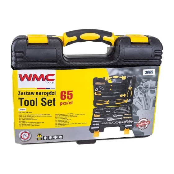 Набор инструментов WMC Tools 3065 черный/желтый, 65 шт
