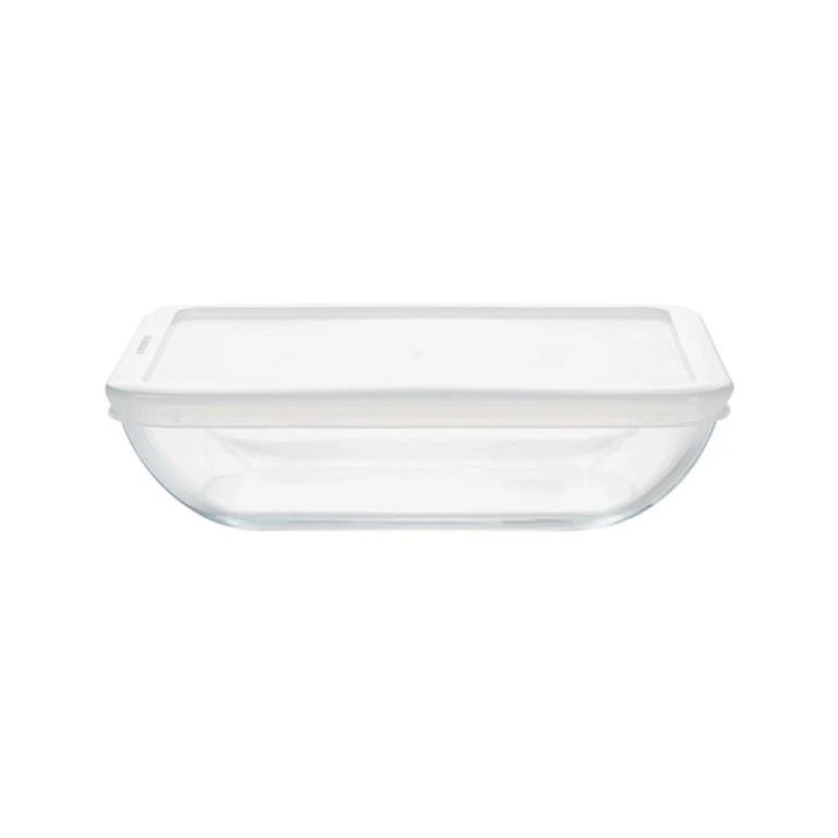 Bişirmə üçün qəlib Pyrex Daily, qapaqlı, şüşə, şəffaf, 22x17 sm, 1.3 l
