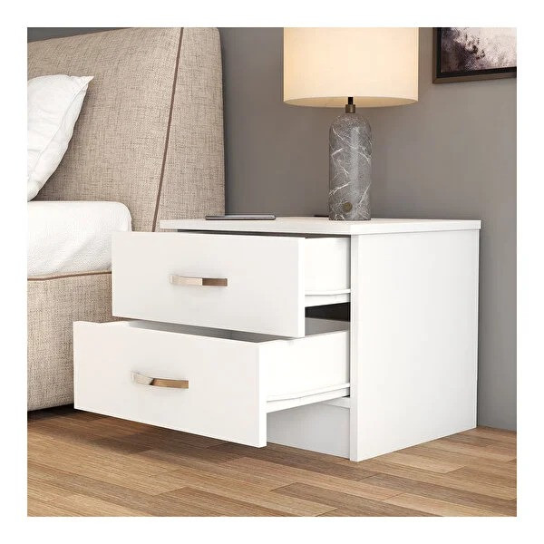 Тумба Ev Plus ev_12116222, ЛДСП, белый, 44.6x52x44.5 см Тумба Ev Plus ev_12116222, ЛДСП, белый, 44.6x52x44.5 см