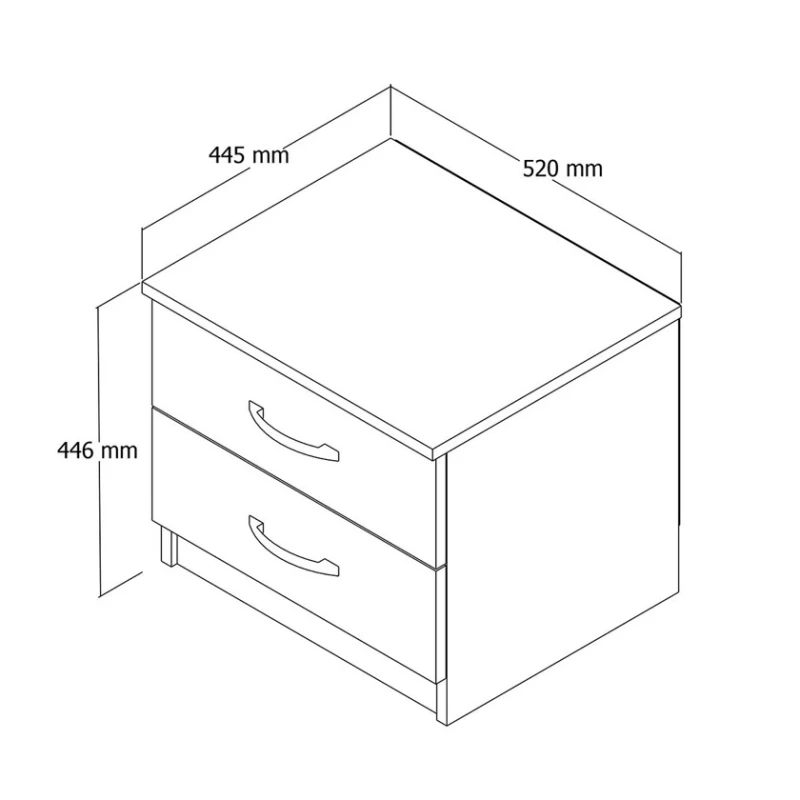 Тумба Ev Plus ev_12116222, ЛДСП, белый, 44.6x52x44.5 см Тумба Ev Plus ev_12116222, ЛДСП, белый, 44.6x52x44.5 см