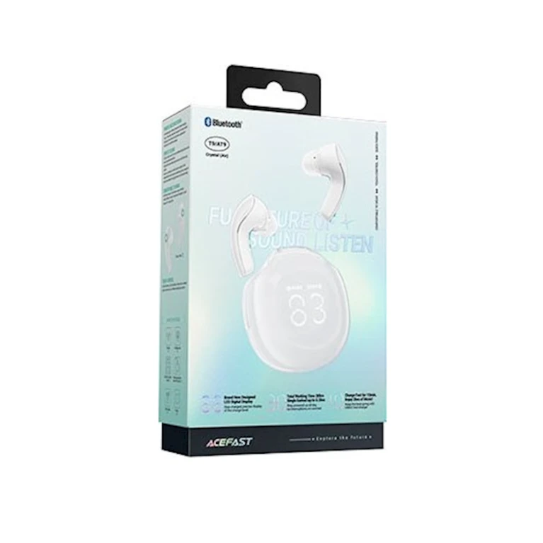 Simsiz qulaqlıq Acefast T9, White Simsiz qulaqlıq Acefast T9, White