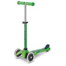 Uşaqlar üçün samokat Micro Mini Deluxe LED Green Blue MMD174