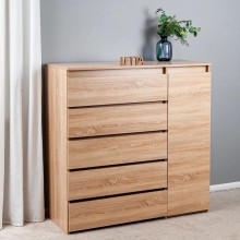 Komod Letta, bej, LDSP, 120x50x120 sm