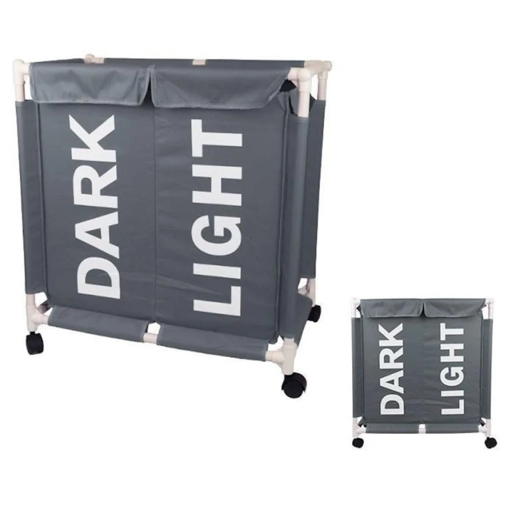 Корзина для белья EP58QUL6, серая, 35x61x65 см Корзина для белья EP58QUL6, серая, 35x61x65 см