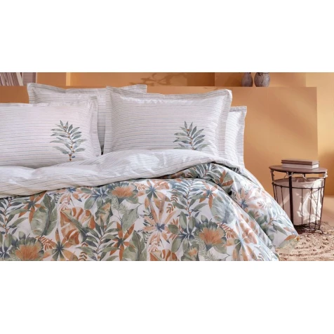 Комплект постельного белья Yataş Amy пододеяльник 160x220, простыня 180x240, наволочки 50x70, односпальный, разноцветный