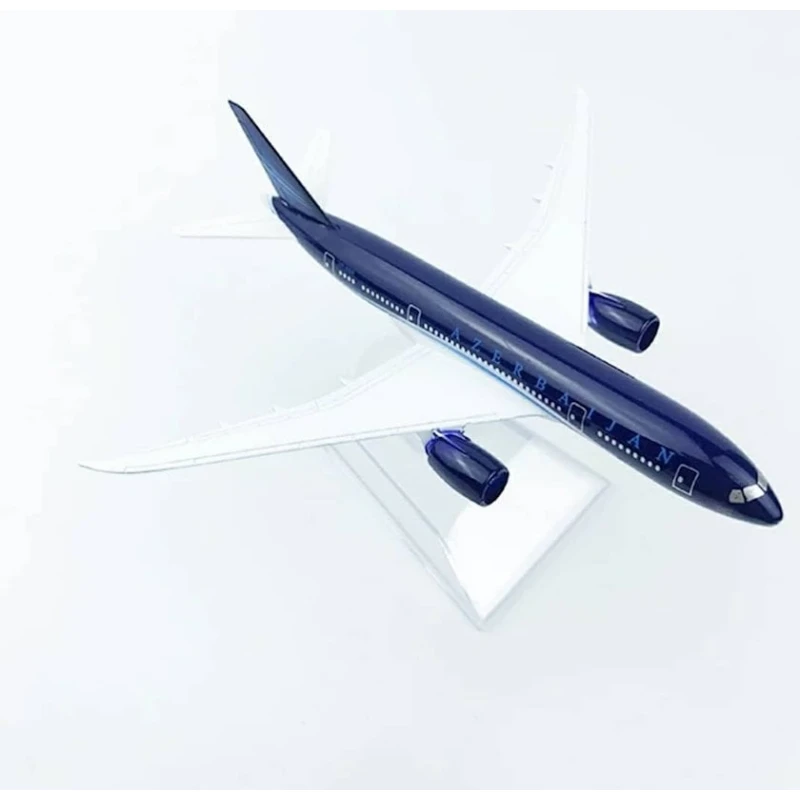 Azal Boeing 787 Balaca Təyyarə modeli, metal, 13.5 sm