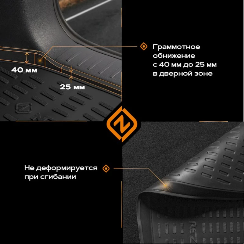 Коврик багажника Rezkon Mercedes-Benz E-Class W124 84-97 Коврик багажника Rezkon Mercedes-Benz E-Class W124 84-97