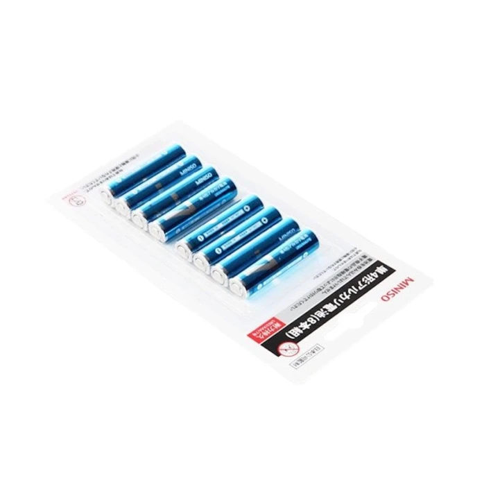 Набор батареек Miniso AAA, 8 шт, синий