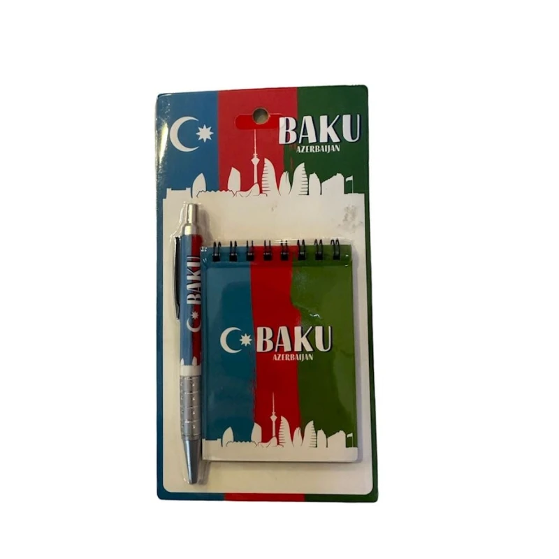 Блокнот для записей AzB07, с ручкой, 50 листов