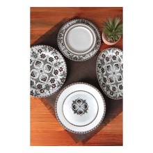 Nahar dəsti Porland Hüma 04POR032979, 32 parça, 6 nəfərlik, farfor, qəhvəyi