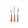 Набор столовых приборов Porland Woodea, мытье в посудомоечной машине, нержавеющая сталь, серебристый/коричневый, 25 см, на 6 персон, 18 предметов Набор столовых приборов Porland Woodea, мытье в посудомоечной машине, нержавеющая сталь, серебристый/коричневый, 25 см, на 6 персон, 18 предметов